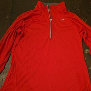 Nike Crimson Half-Zip Top